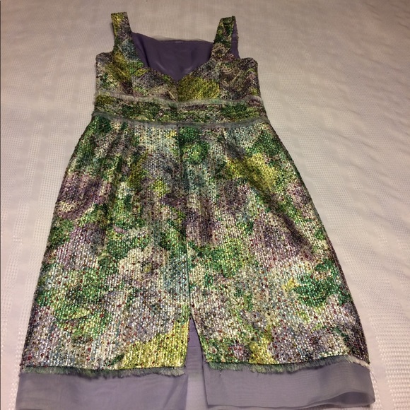 THEIA knee length Cocktail dress.  size - 2 - Picture 4 of 8